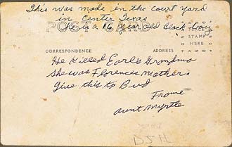 Back of Center, Tx, Lige Daniels