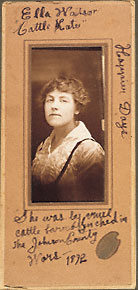Portrait of Ella Watson, "Cattle Kate."