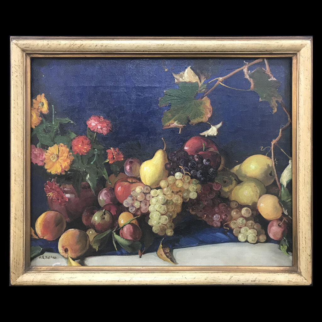 Henry George Keller Still Life Oil on Canvas