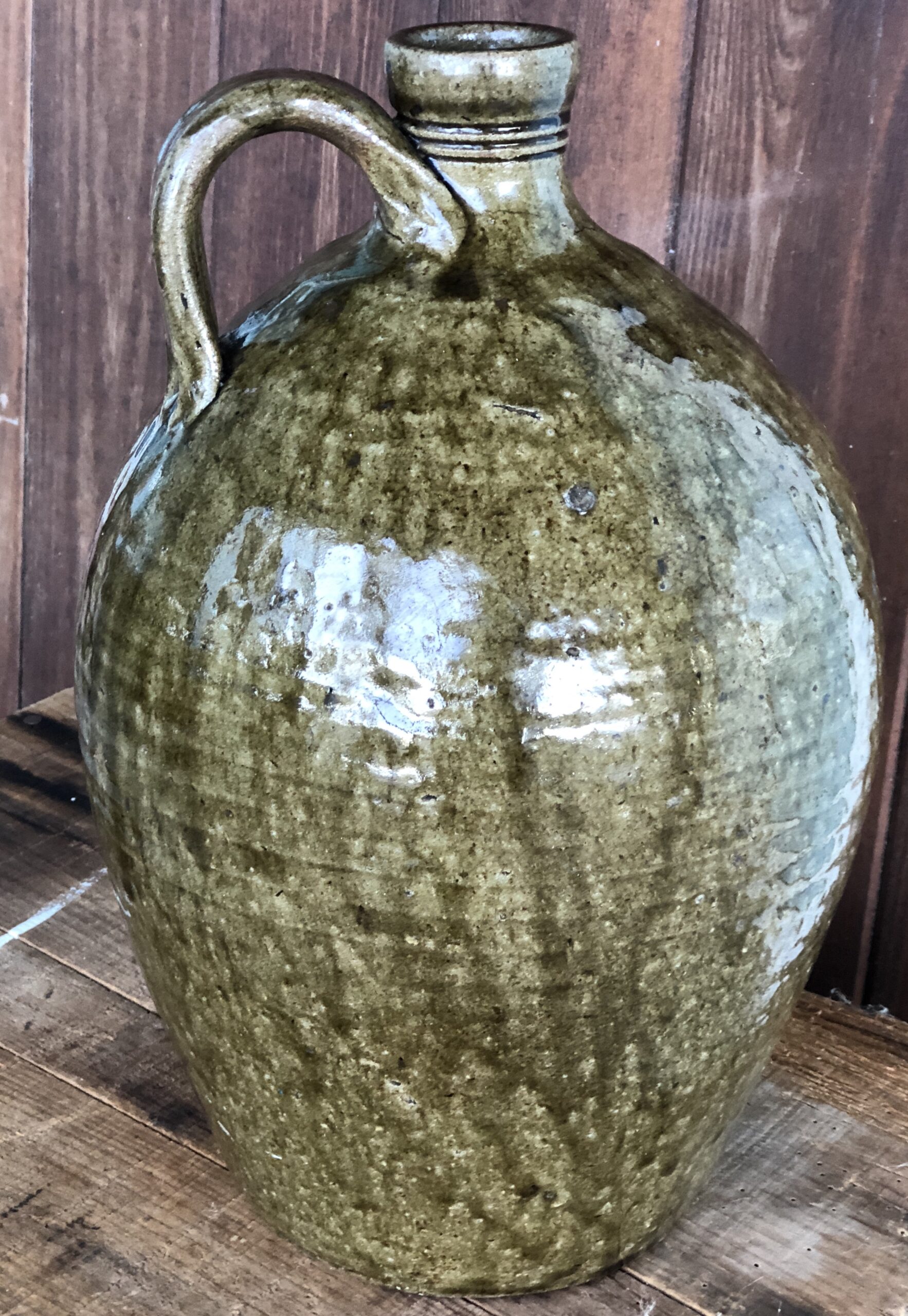 Thomas Ritchie Pottery: Catawba County NC Jar, Signed TR 2