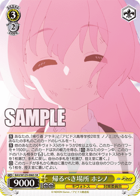 帰るべき場所 ホシノ