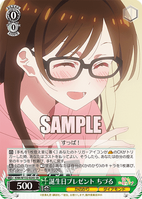 誕生日プレゼント ちづる