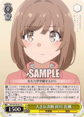 大きな決断 梓川 花楓