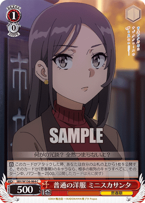 普通の洋服 ミニスカサンタ
