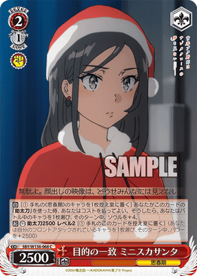 目的の一致 ミニスカサンタ