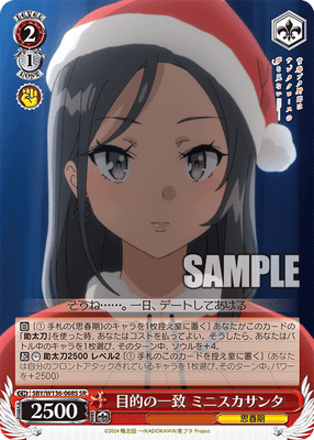 目的の一致 ミニスカサンタ