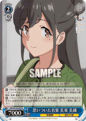 思いついた名案 美東 美織
