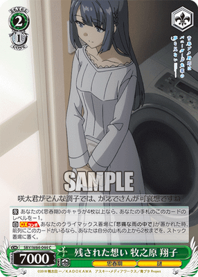 残された想い 牧之原 翔子