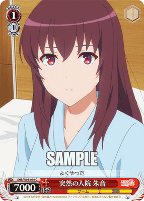 突然の入院 朱音