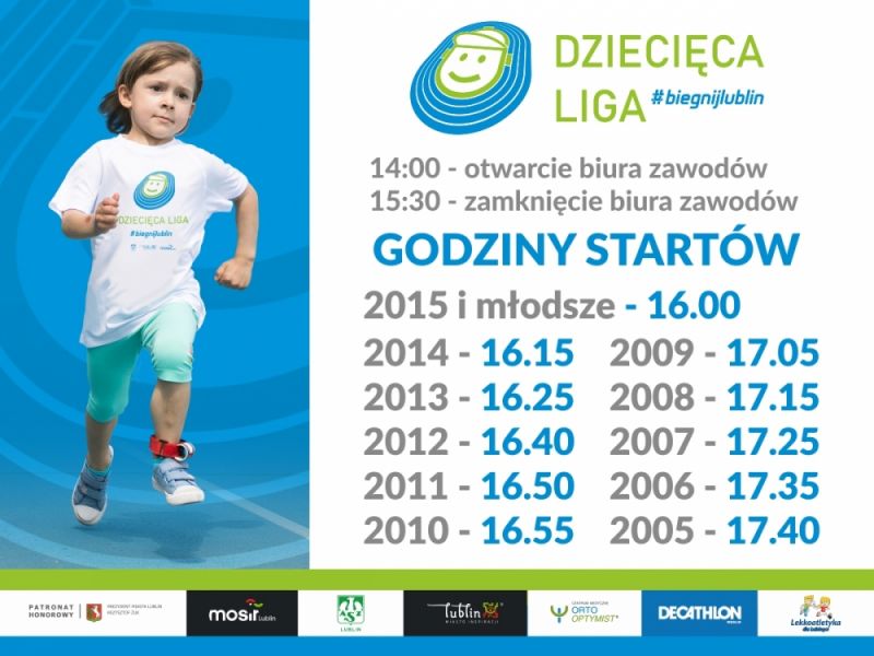 Dziecięca Liga #biegnijlublin - Zdjęcie główne