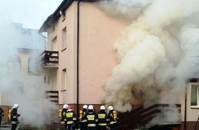 Pożar w kotłowni przy ul. Annoborskiej - Zdjęcie główne