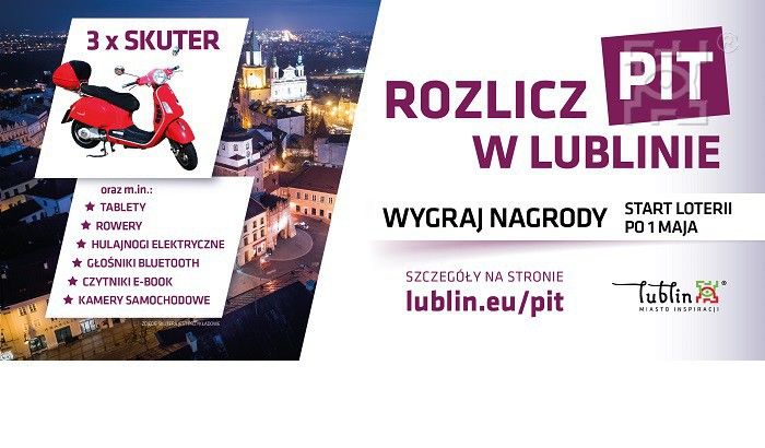 Rozlicz swój PIT w Lublinie - loteria ruszyła 13 maja - Zdjęcie główne