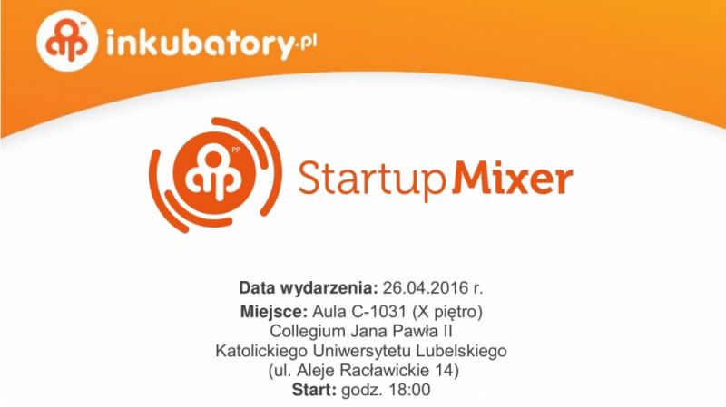 StartUp Mixer - zaproszenie - Zdjęcie główne