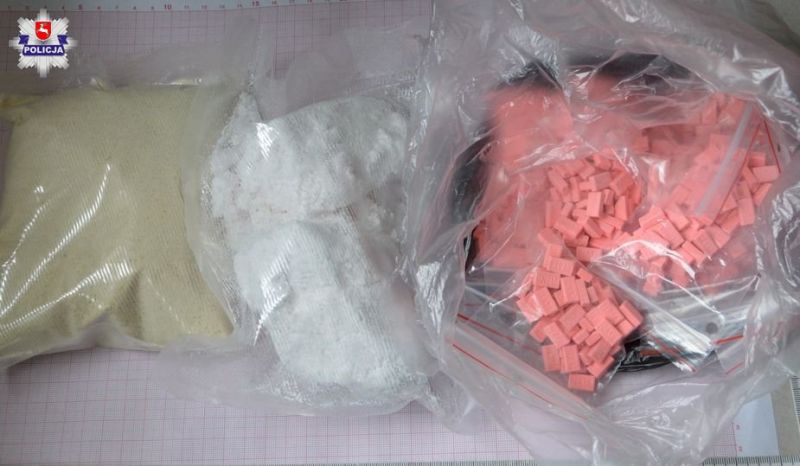 Chełm: Zatrzymano posiadacza dużych ilości amfetaminy, kokainy i ekstazy - Zdjęcie główne