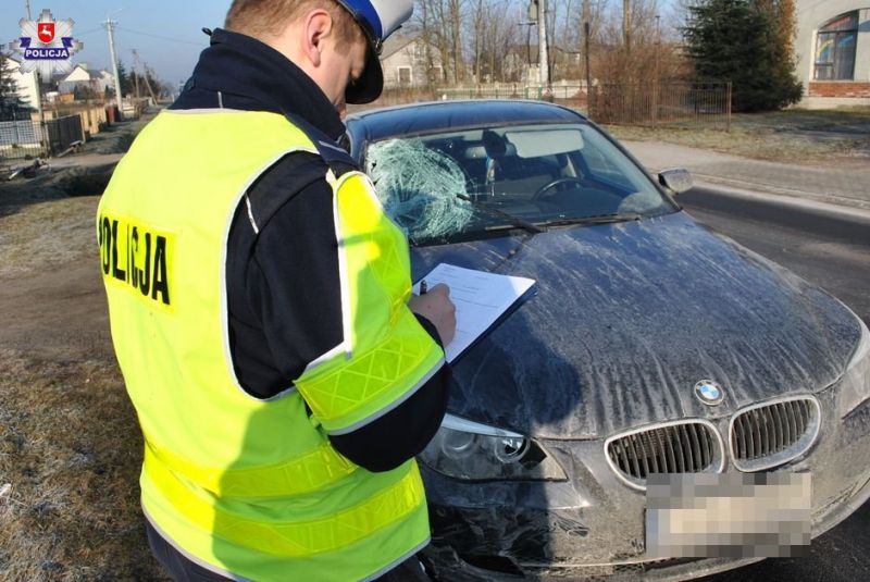 Śmiertelne potrącenie rowerzystki w miejscowości Dąbie koło Łukowa - Zdjęcie główne