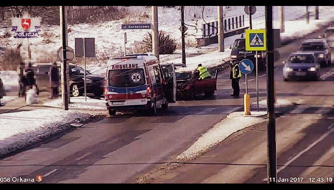 Wypadek zarejestrowały kamery - Zdjęcie główne