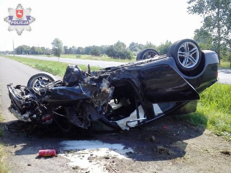 Czołowe zderzenie na obwodnicy Radzynia. Jedna osoba ranna - Zdjęcie główne