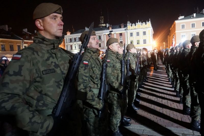 Promocja podoficerska lubelskich Terytorialsów w Zamościu - Zdjęcie główne