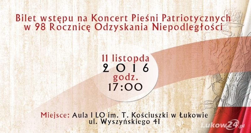 Koncert patriotyczny na Dzień Niepodległości - Zdjęcie główne