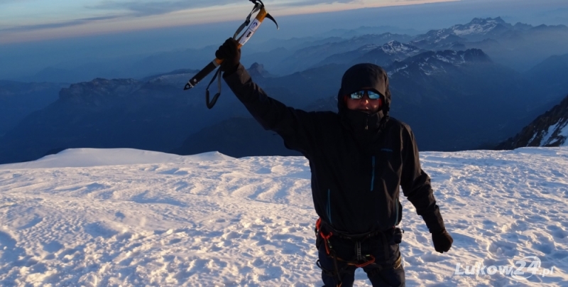 Łukowianin na Mont Blanc - Zdjęcie główne