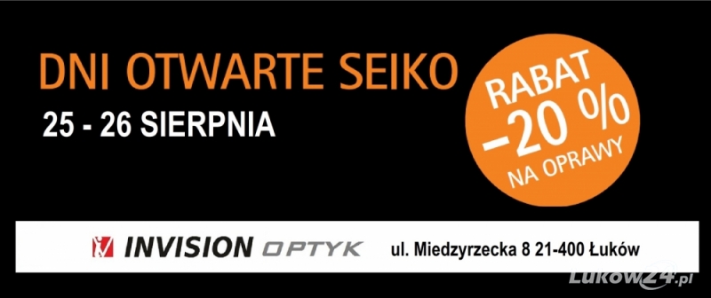 INVISION Optyk i SEIKO zapraszają na dni otwarte! - Zdjęcie główne