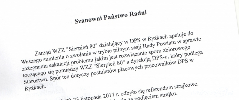 List strajkujących do radnych. Będzie nadzwyczajna sesja? - Zdjęcie główne