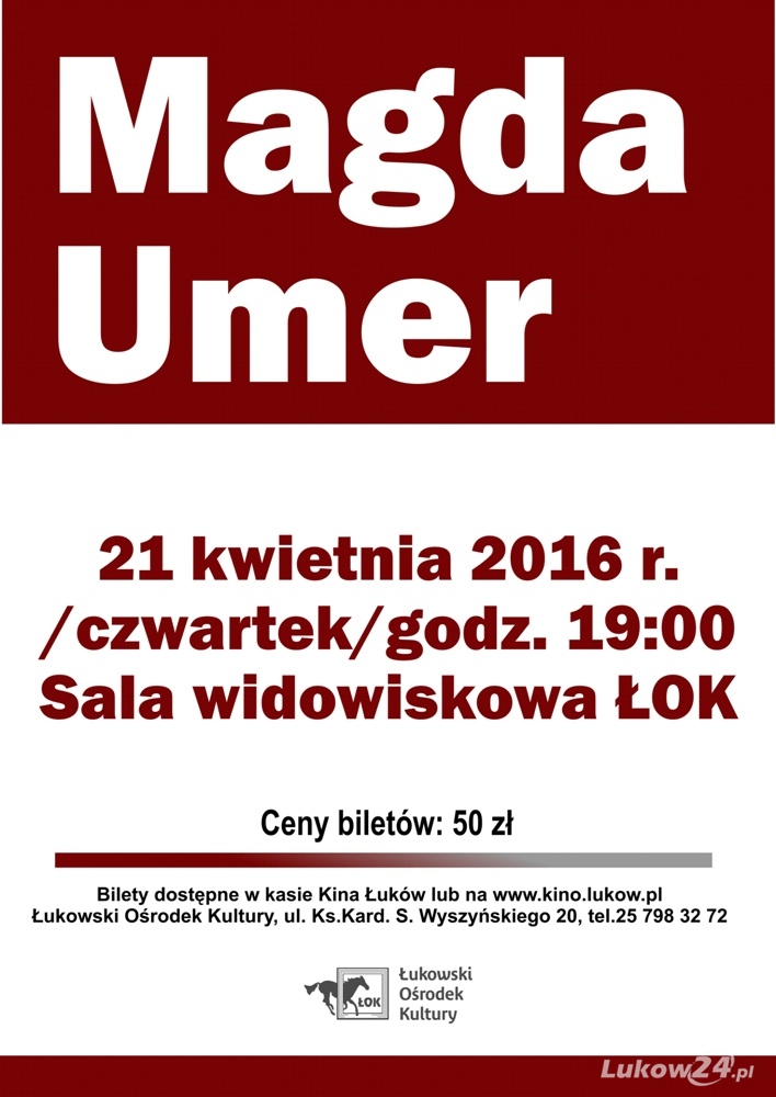 Koncert Magdy Umer już wkrótce - Zdjęcie główne