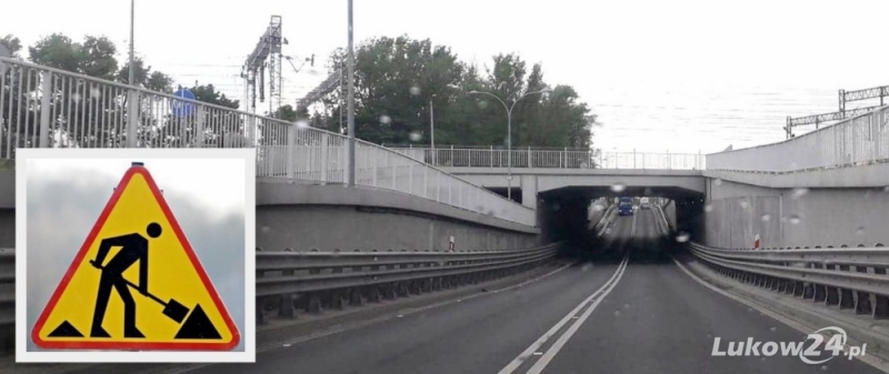 Ruch wahadłowy pod tunelem na ul. Międzyrzeckiej w Łukowie   - Zdjęcie główne