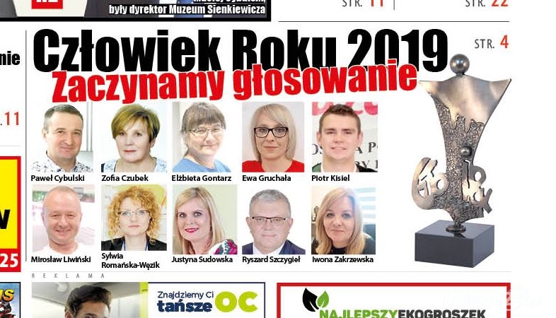 Nominowani do tytułu CZŁOWIEK ROKU 2019 ZIEMI ŁUKOWSKIEJ - Zdjęcie główne