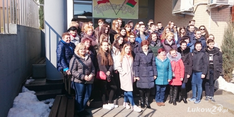 Uczniowie z Brześcia z wizytą w I LO w Łukowie - Zdjęcie główne