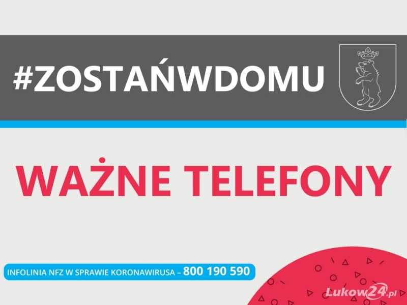 Jeżeli jesteś w Łukowie lub okolicy te numery mogą Ci się przydać  - Zdjęcie główne