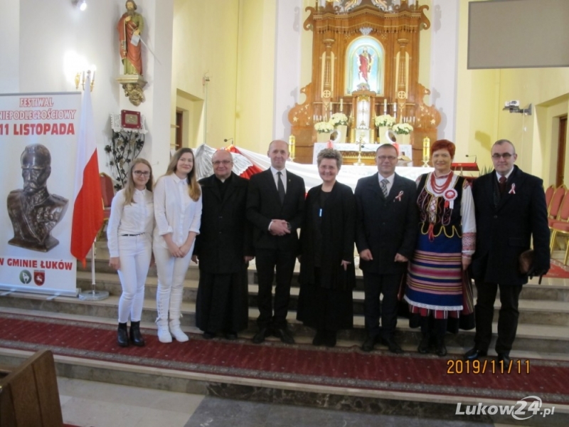 GMINA ŁUKÓW: Tak świętowali niepodległość - Zdjęcie główne