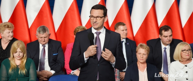 Premier Morawiecki w Łukowie - Zdjęcie główne