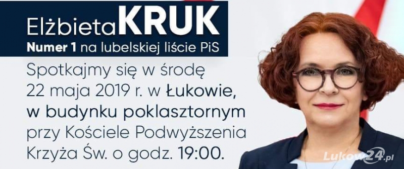 "Jedynka" list PiS przyjedzie do Łukowa - Zdjęcie główne