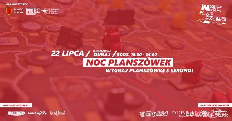 Zaproszenie na Noc Planszówek - Zdjęcie główne