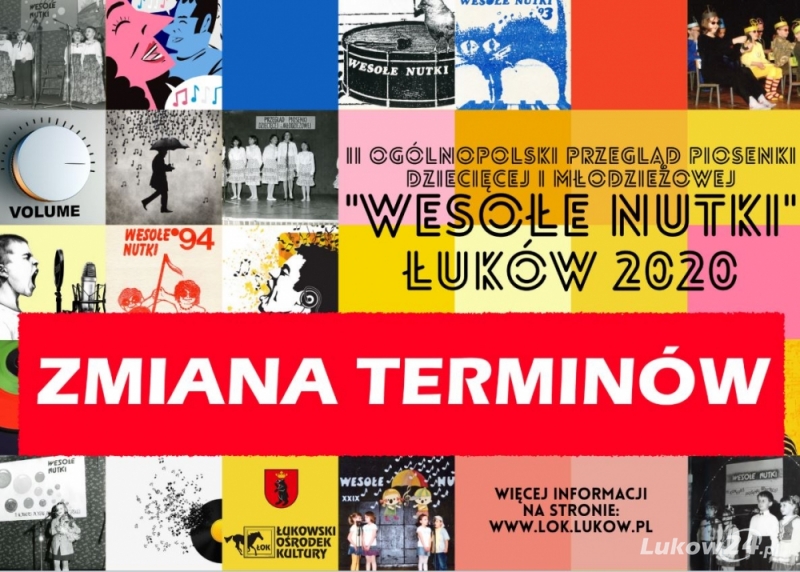  II Ogólnopolski  Przegląd  Piosenki Dziecięcej i Młodzieżowej "Wesołe Nutki" Łuków 2020 odbędzie się w innym terminie  - Zdjęcie główne