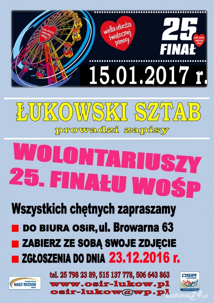 Łukowski sztab czeka na wolontariuszy - Zdjęcie główne