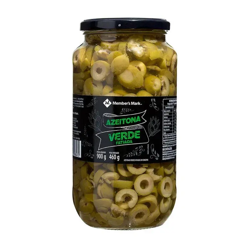 Azeitona Fatiada Member's Mark Vidro 460g