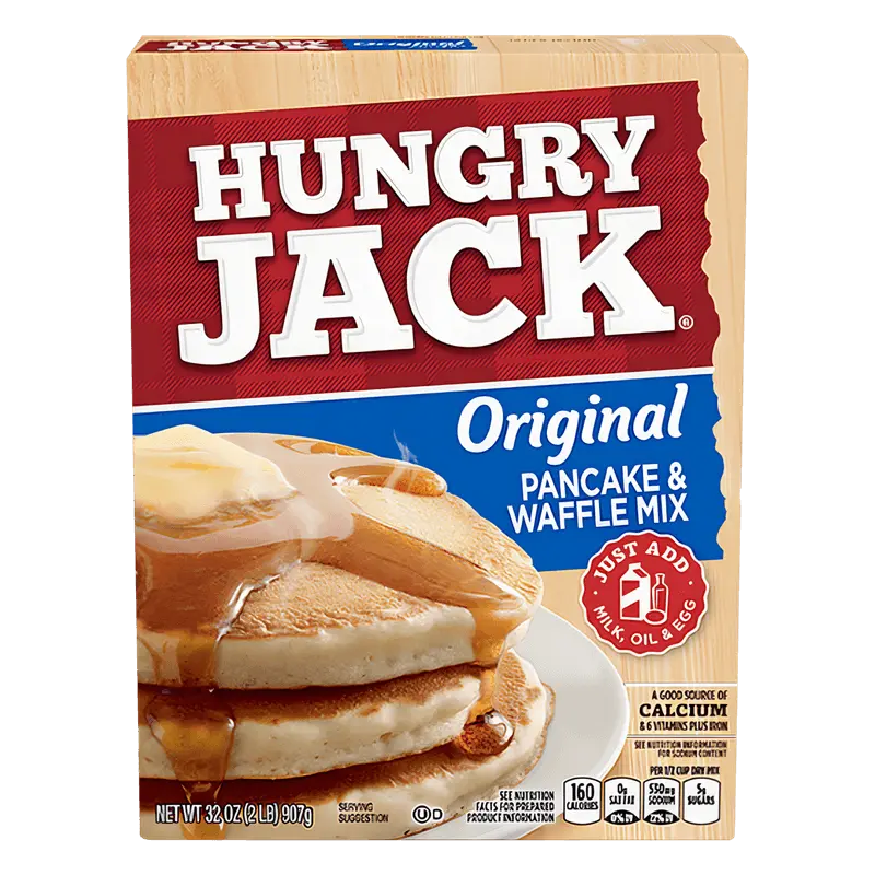 Mistura para Panqueca e Waffle Original Hungry Jack Caixa 907g