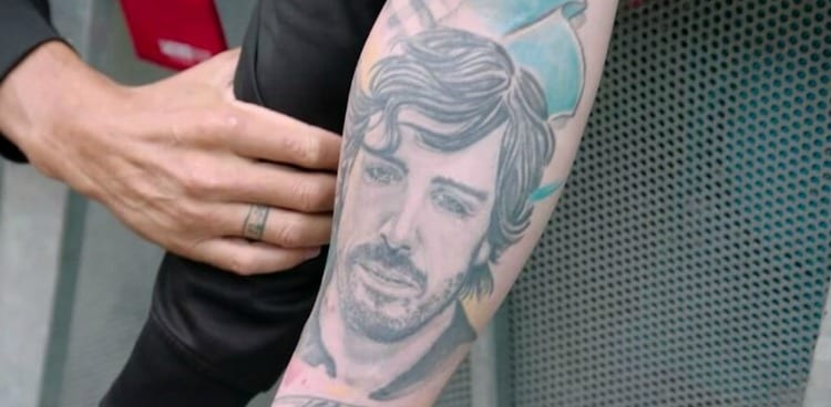 Fernando Alonso formula1  Tattoo Lucio Sevilla  Facebook