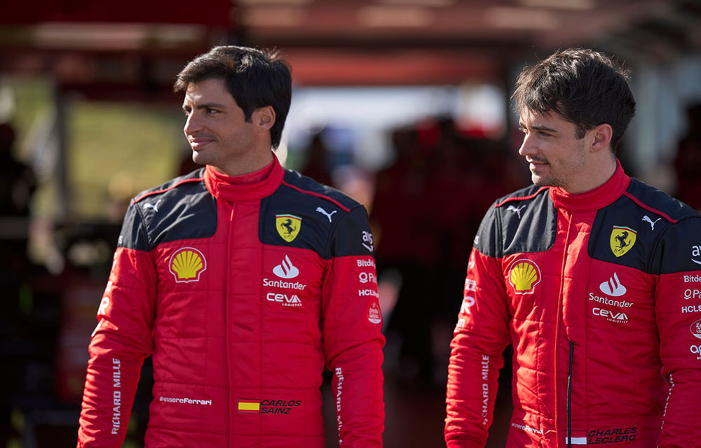 Charles Leclerc Vs Carlos Sainz Ferrari One F1 Shirt Ferrari 