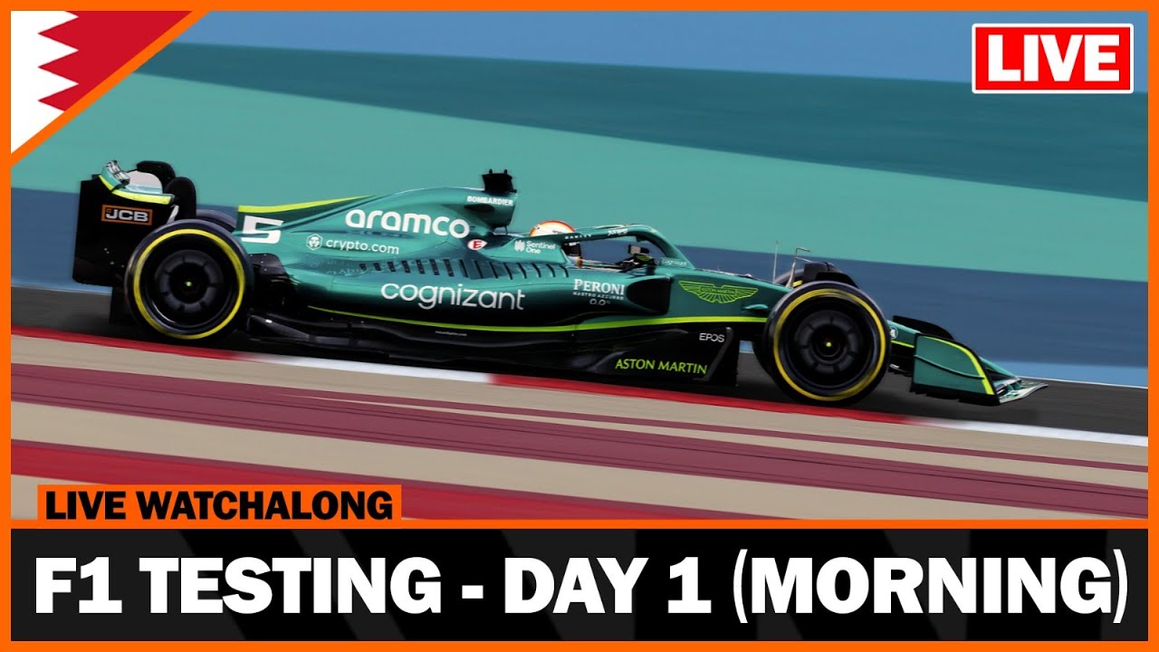 live f1 testing 2022