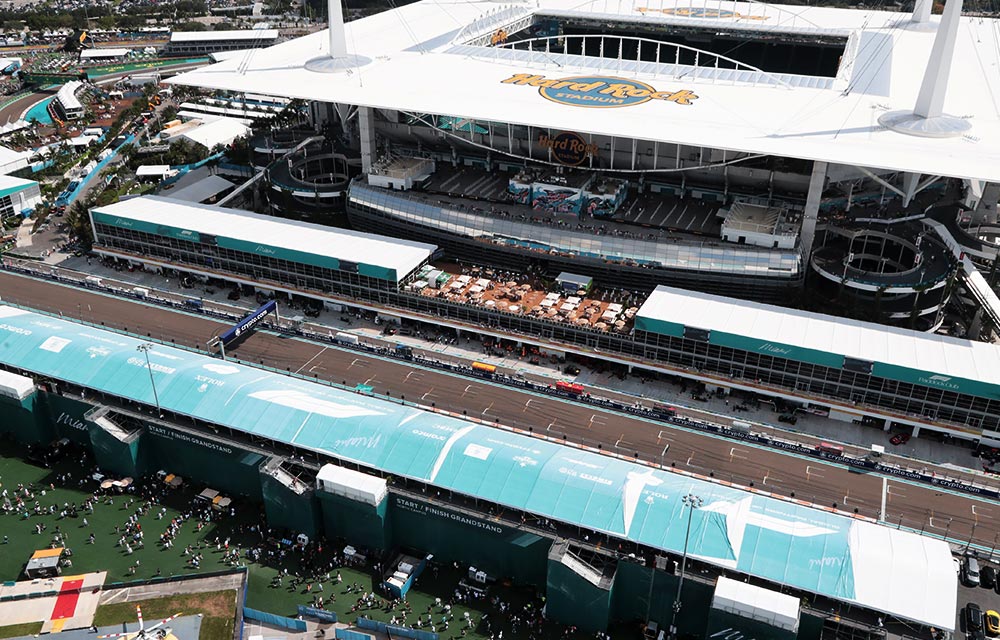 Miami GP organisers share new photos of track nearing completion