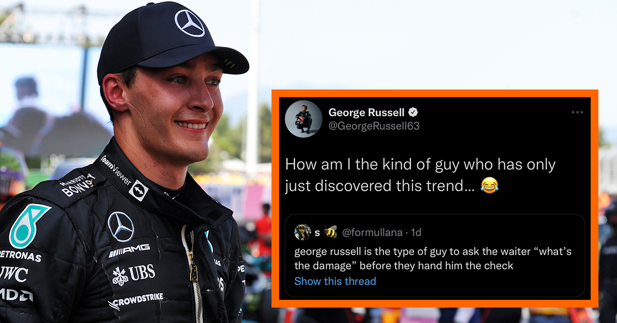 George Russell Has Just Discovered The Latest Twitter Trend About Him ...