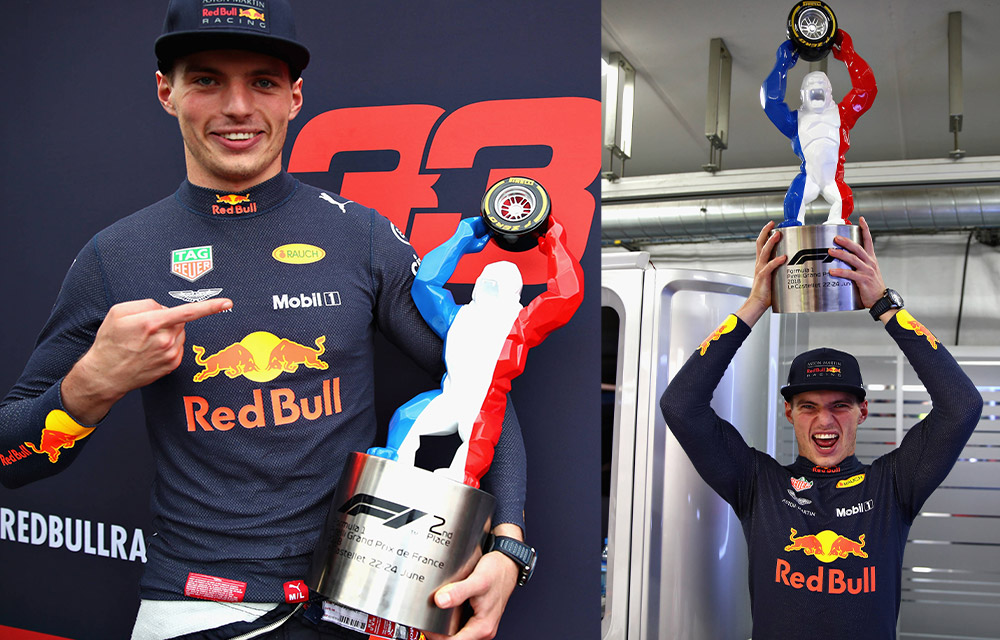 Grand Prix trophy during the Formula 1 Emirates Grand Prix de