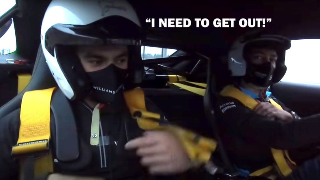 Watch George Russell Scare The Crap Out Of His Performance Coach Around Nordschleife