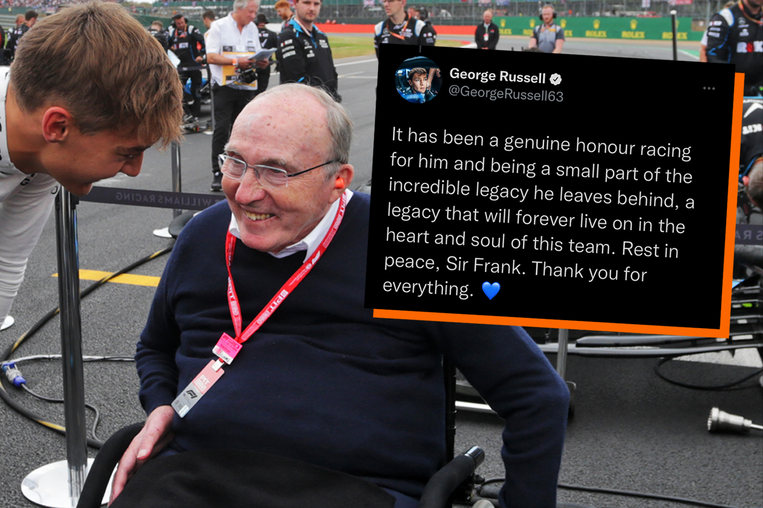 The F1 World Reacts To The Passing Of Sir Frank Williams