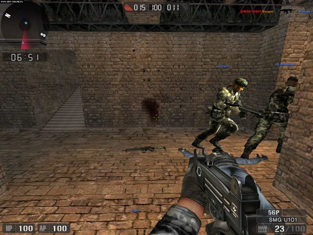 Playing image of FPS game (Sudden Attack)