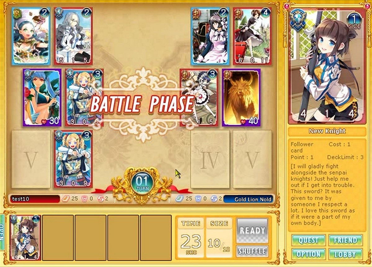 sword girls online deck