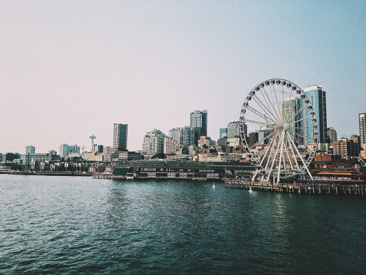 Alaskan Glaciers with Seattle